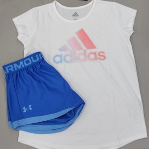 🆕️ Adidas Tee & Under Armour Short